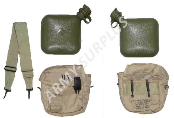 Polní láhev (čutora) US 2Qt komplet desert orig.