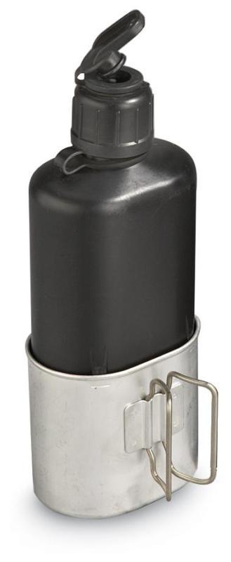 Polní láhev (čutora) Švýcarsko M84 s hrnkem