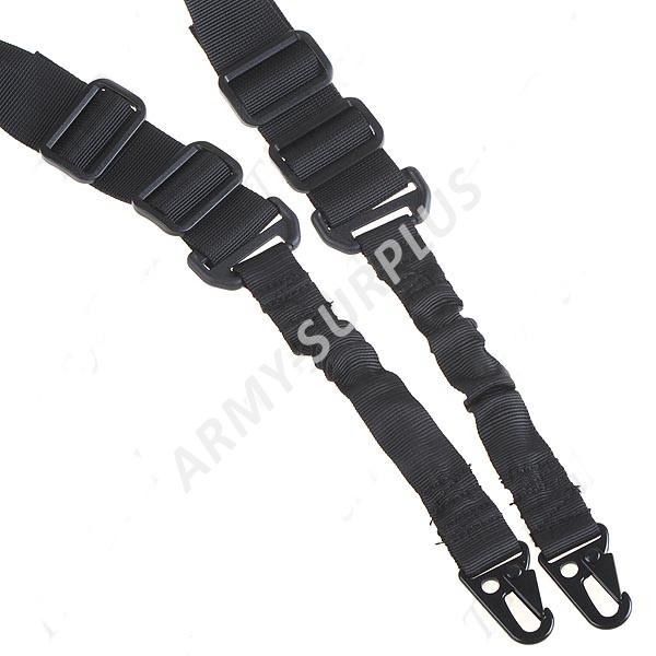 Taktický dvoubodový popruh na zbraň černý