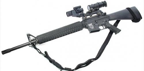 Popruh zbraňový tříbodový černý PANTAC