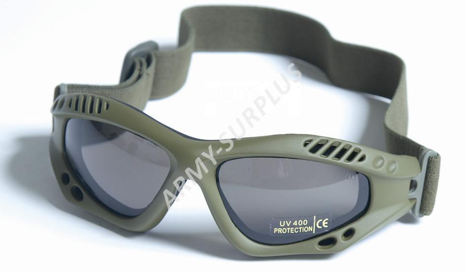 Brýle commando oliv kouřové