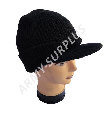 Kulich s kšiltem černý MFH