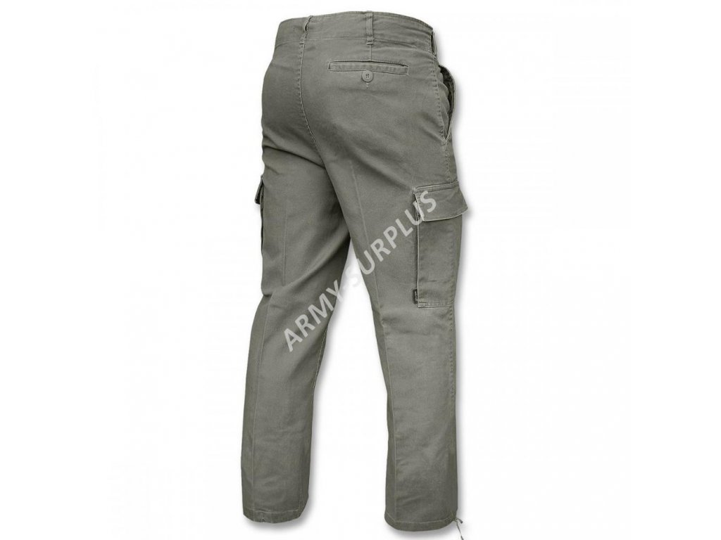 Kalhoty BW (Bundeswehr) moleskin oliv předeprané