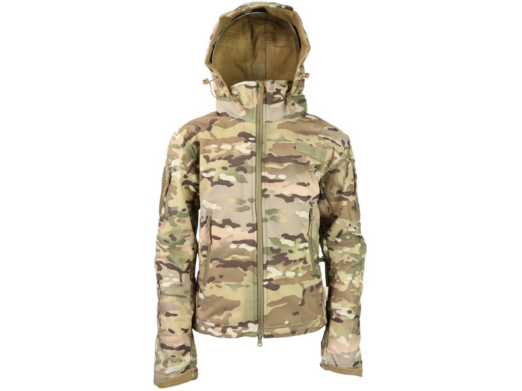 Bunda Soft Shell Patriot dětská BTP multicamo Velká Británie Kombat 