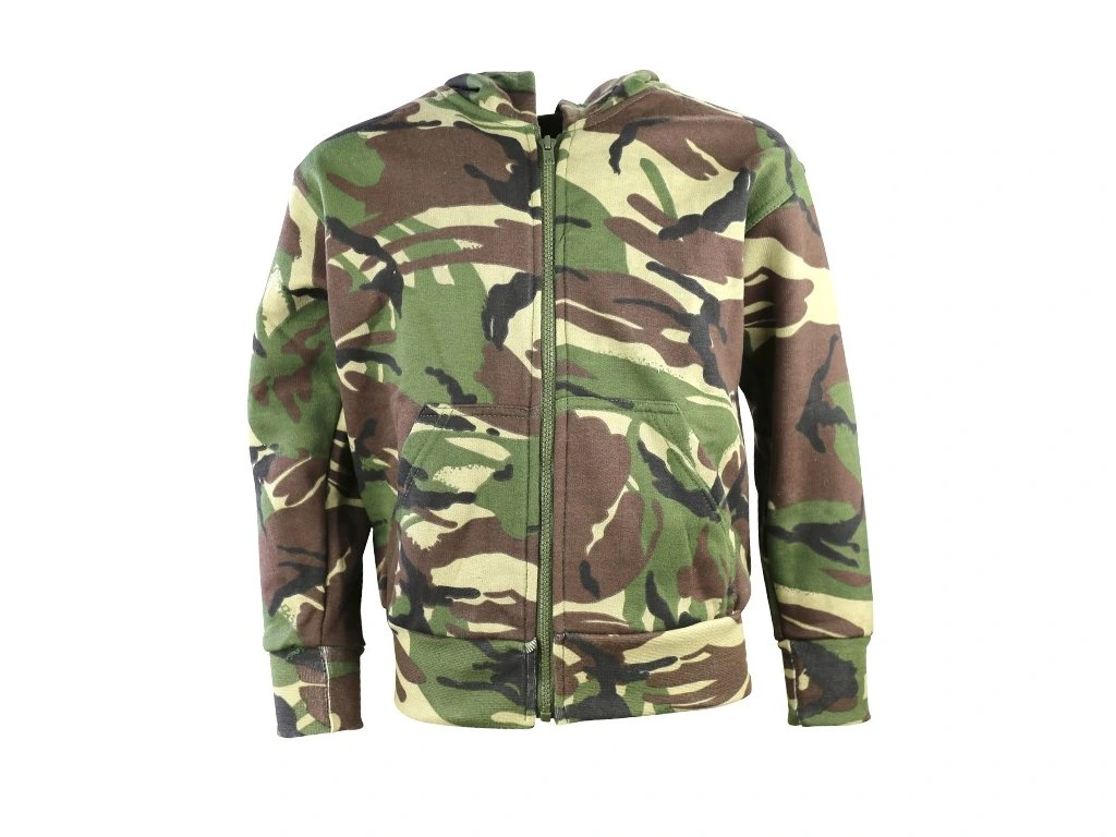 Mikina dětská fleece s kapucí DPM woodland Velká Británie Kombat