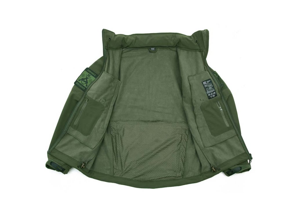 Bunda Softshell Teflon Tactical 101.INC oliv zelená