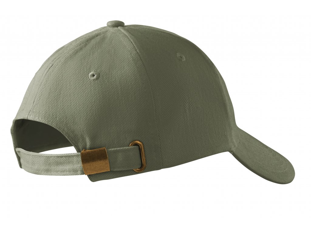 Čepice kšiltovka oliv bavlna nastavitelná