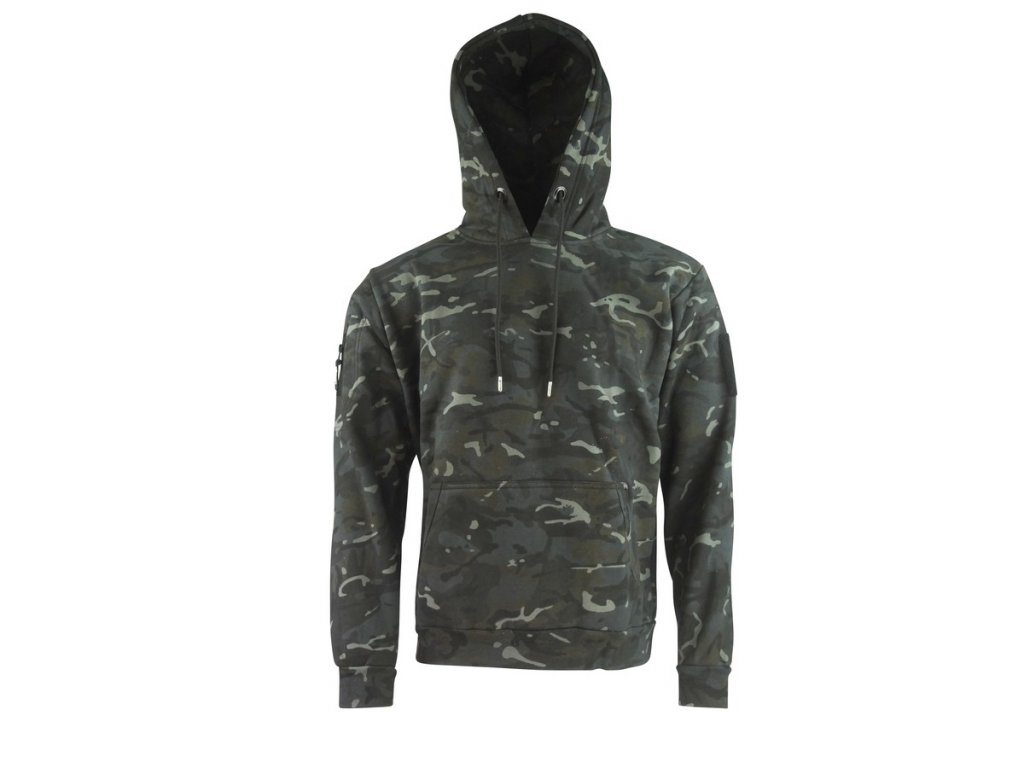 Taktická mikina s kapucí BTP Black MultiCam Velcro Kombat® Tactical