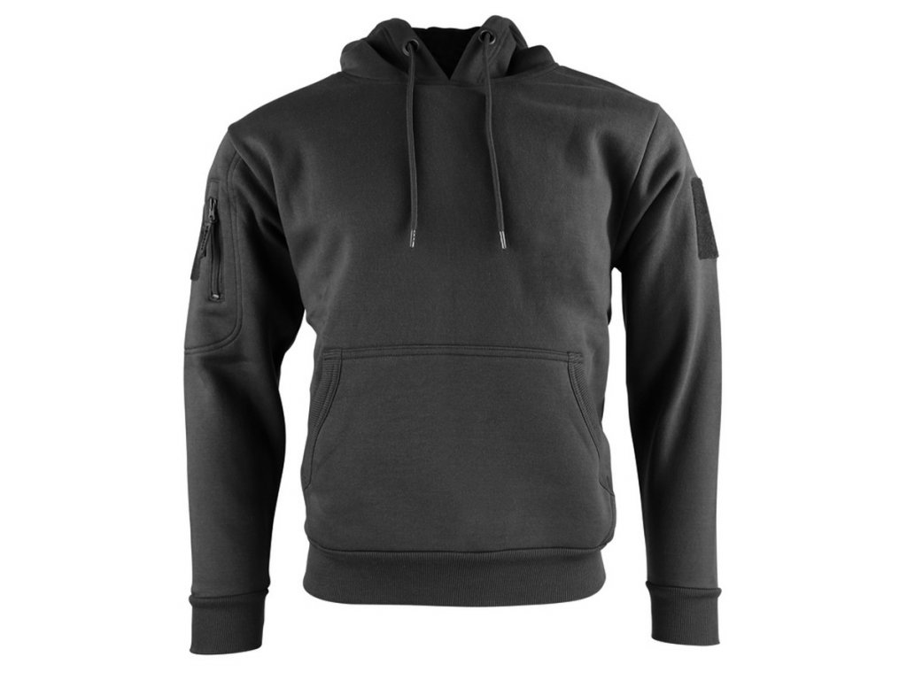Taktická mikina s kapucí Black Velcro Kombat® Tactical 
