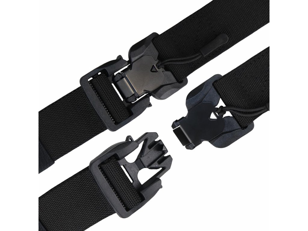 Elastický taktický opasek Cobra HN s rychloupínací magnetickou sponou černý