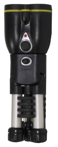 Baterka na stativu černá 3 LED