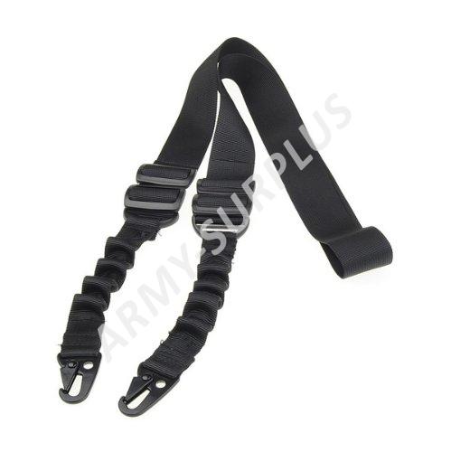 Taktický dvoubodový popruh na zbraň černý