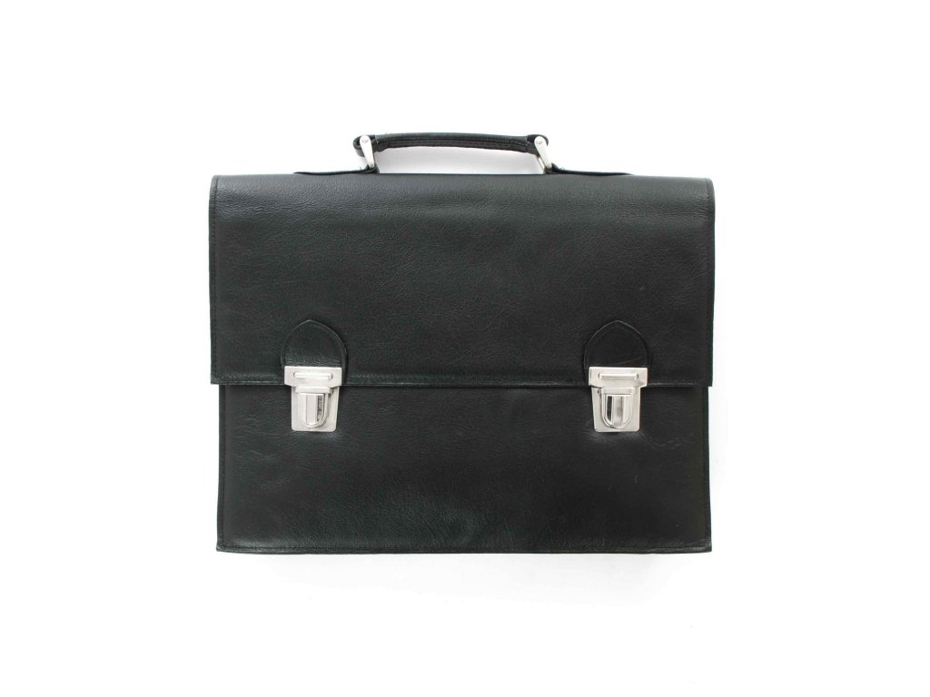 Taška (aktovka, brašna) kožená AČR originál černá
