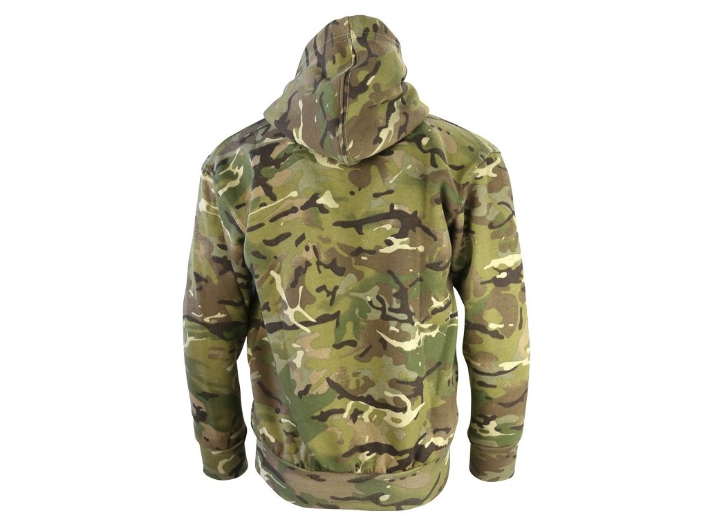 Mikina dětská fleece s kapucí BTP multicamo Velká Británie Kombat
