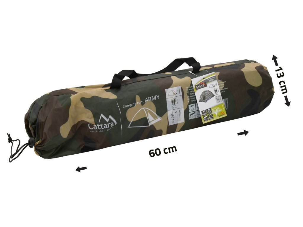 CATTARA Stan ARMY pro 2 osoby woodland