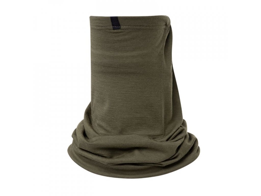 Nákrčník HTG RESP FD MOIRA MERINO s ochrannou FFP1 - FFP3 Olive Drab zelený