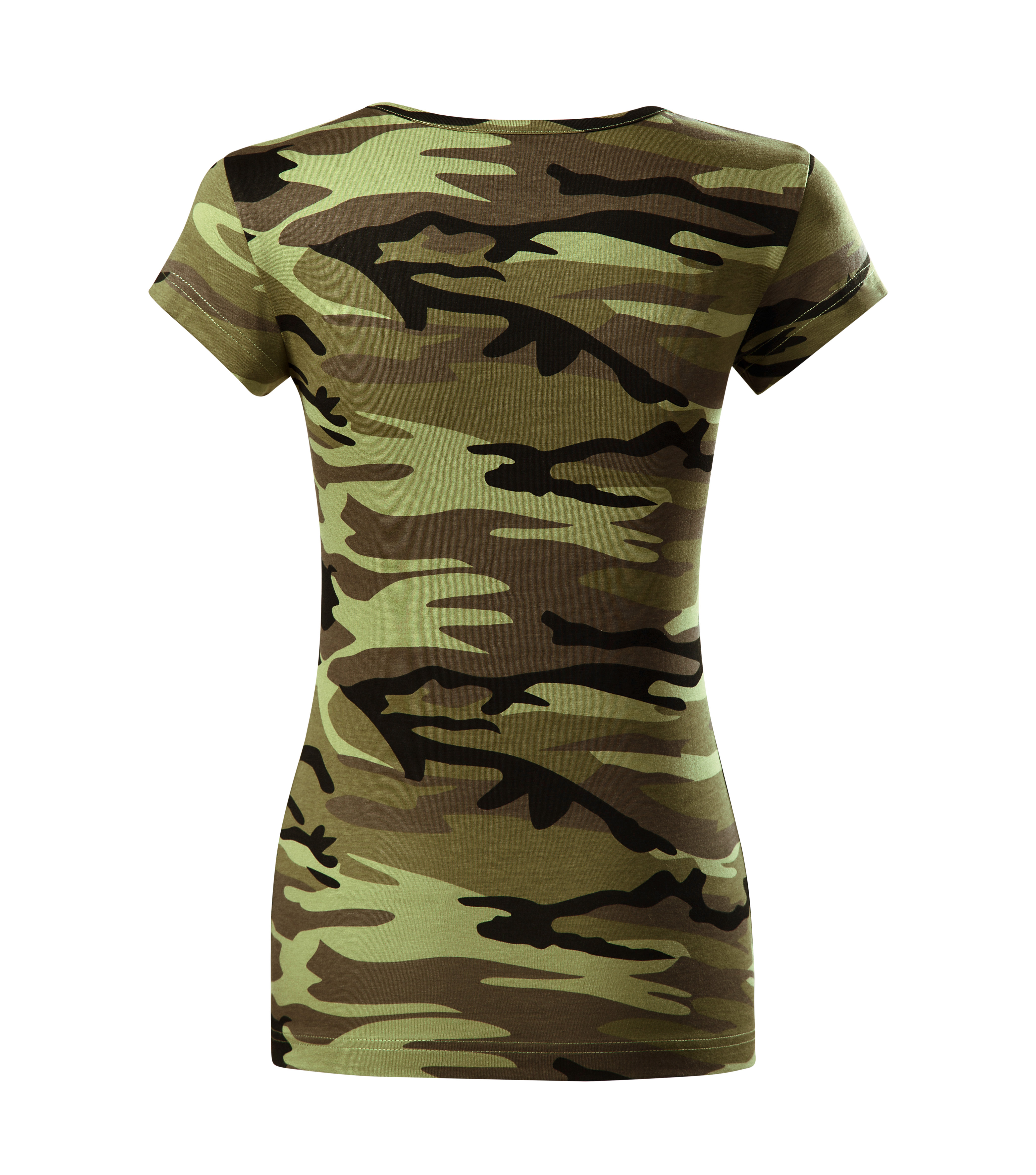 Dámské tričko Malfini Pure 150 camouflage green