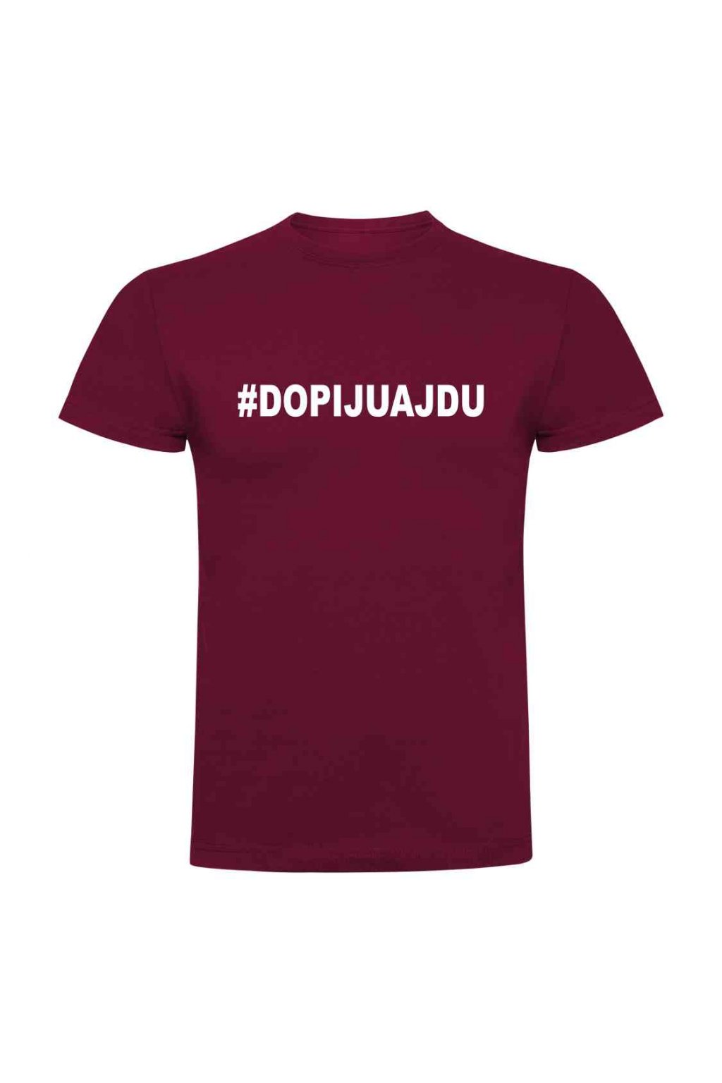 Tričko Dopiju a jdu #dopijuajdu černé bílý potisk