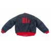 Bunda bomber MA1 red black oboustranná s výšivkou