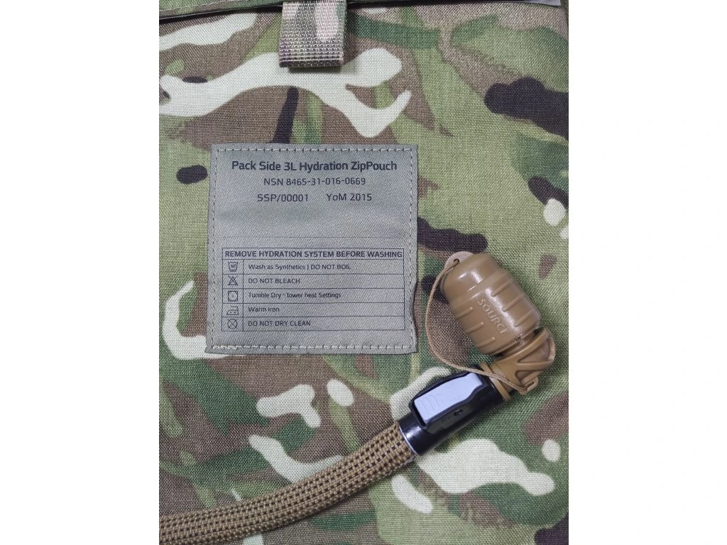 Hydratační vak britský VIRTUS MTP na batoh Bergen Source WXP 3l multicamo