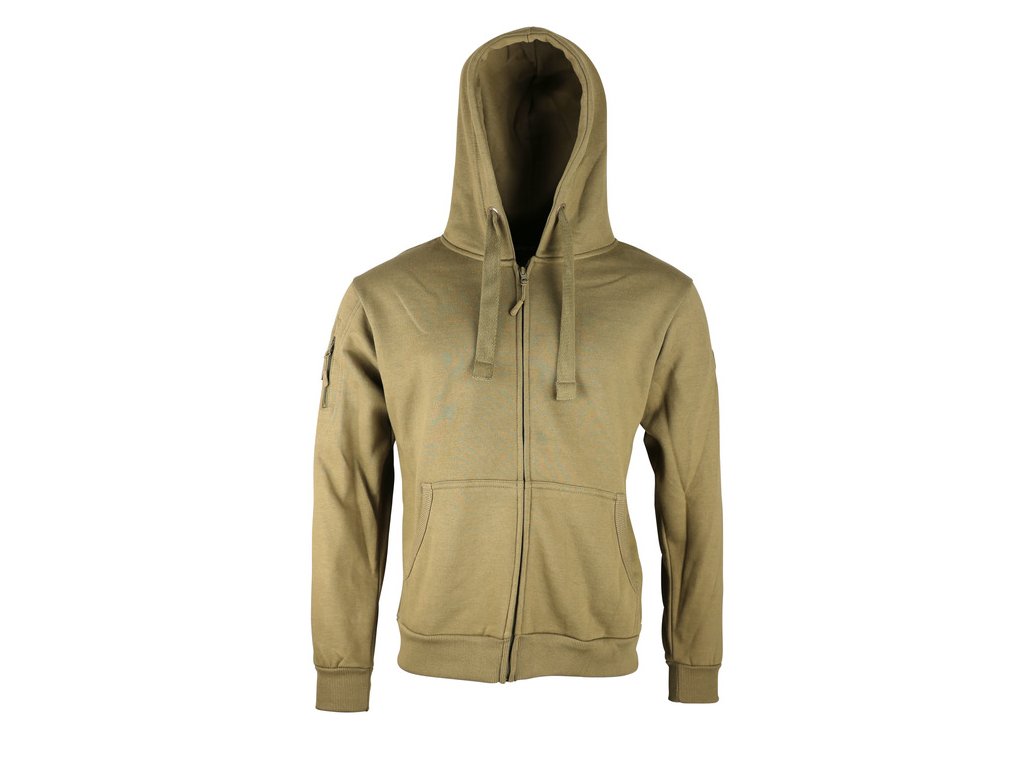 Taktická mikina Spec-Ops s kapucí na zip Coyote Velcro Kombat® Tactical