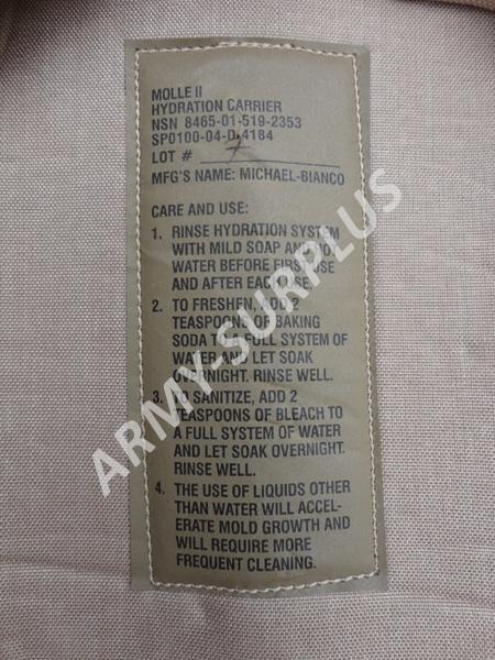 Hydratační vak na vodu (camelbak) khaki coyote nový