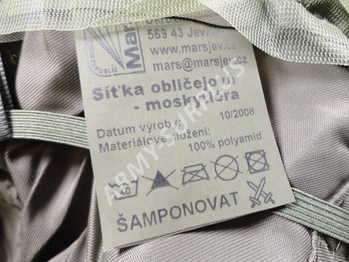 Moskytiera kruhová oliv AČR,síťka obličejová