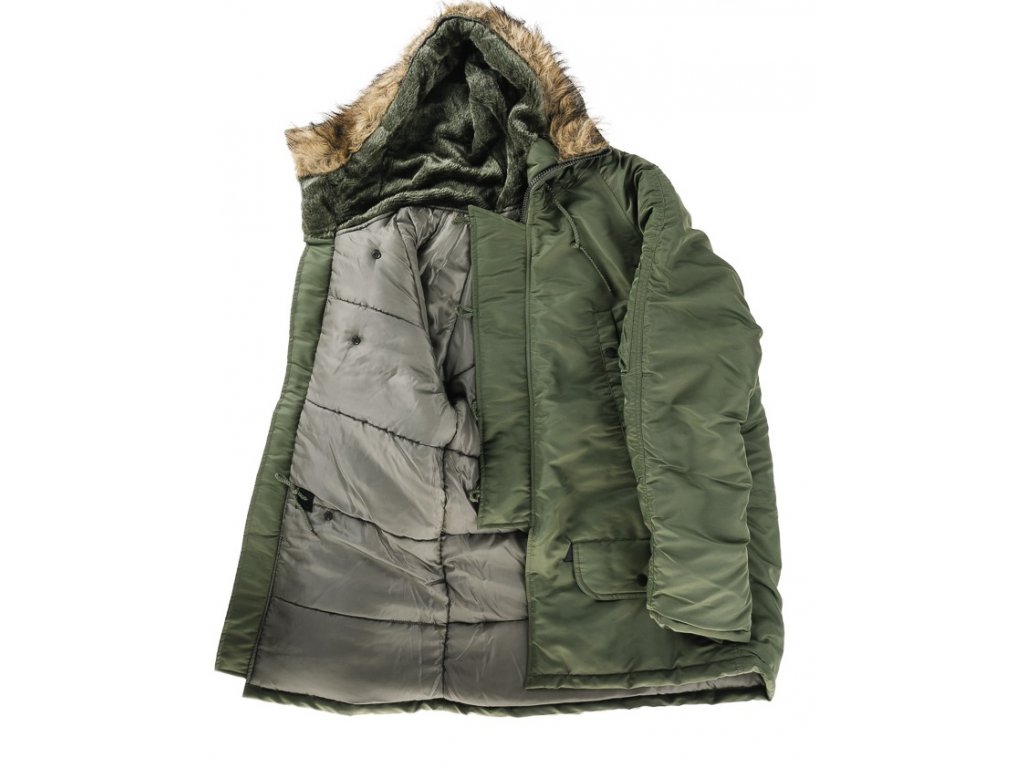 Bunda N3B aljaška Miltec oliv