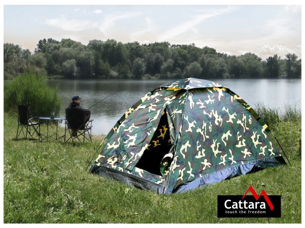 CATTARA Stan ARMY pro 2 osoby woodland