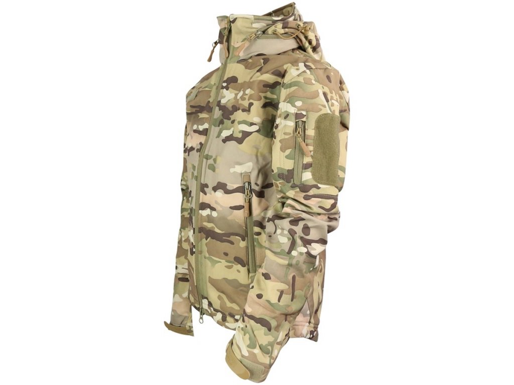 Bunda Soft Shell Patriot dětská BTP multicamo Velká Británie Kombat 