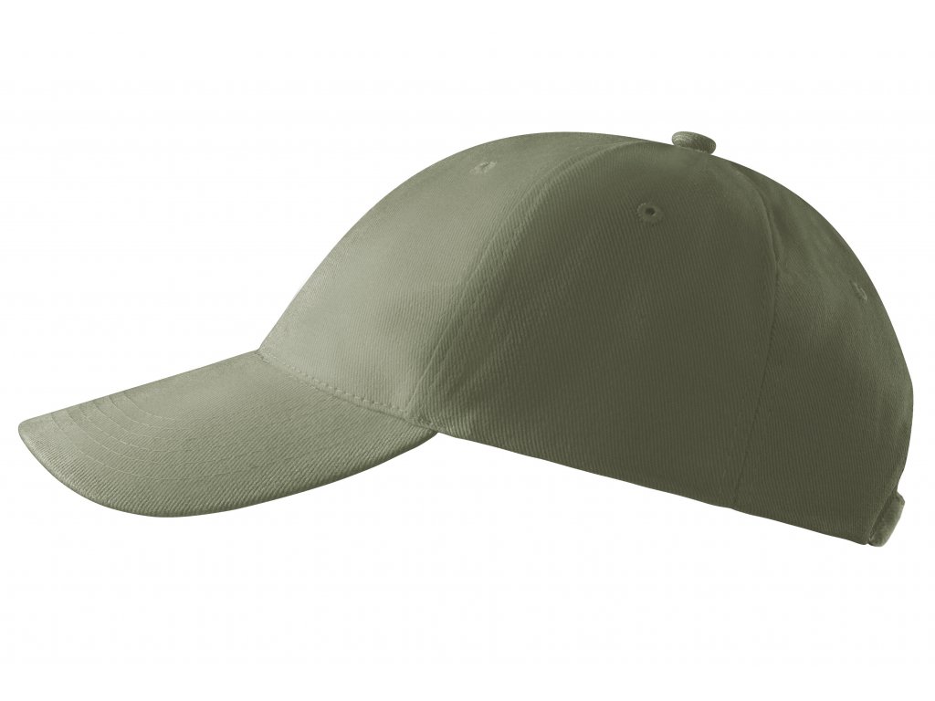 Čepice kšiltovka oliv bavlna nastavitelná