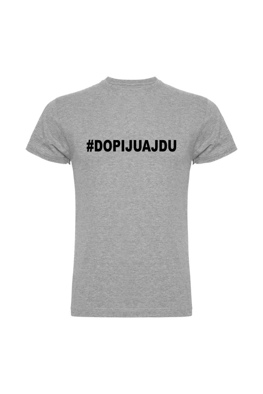 Tričko Dopiju a jdu #dopijuajdu černé bílý potisk