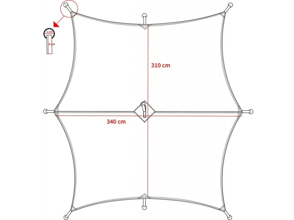 Plachta nepromokavá šestihran Tarpaulin Hexagon-Tarp 340x310 cm Vz.95 AČR MFH® 32418J