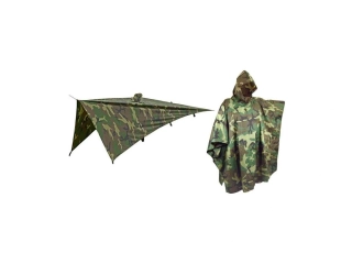 Pončo nepromokavá pláštěnka Poncho US RipStop Woodland Fostex®