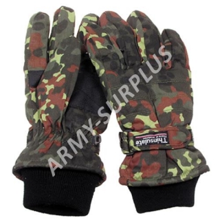 Rukavice zimní thinsulate flecktarn miltec