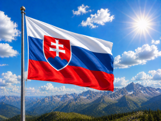 Vlajka Slovensko 90x150cm č.58
