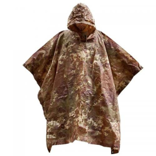 Pončo nepromokavá pláštěnka Poncho US RipStop Mil-Tec® Itálie Vegetato Camo