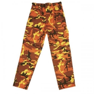 Kalhoty BDU oranžové maskování Orange Camo MMB