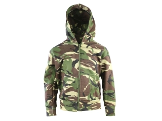 Mikina dětská fleece s kapucí DPM woodland Velká Británie Kombat