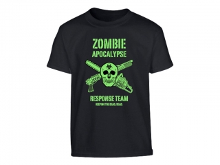 Triko (tričko) dětské Zombie Apocalypse černé Velká Británie Kombat 185g