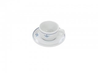 Porcelánový šálek s podšálkem na kávu espresso Itálie originál