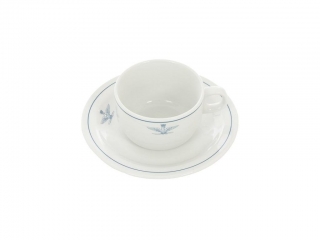 Porcelánový šálek s podšálkem na čaj Itálie originál