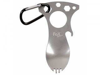 Multifunkční lžíce s karabinou FoX® Outdoor