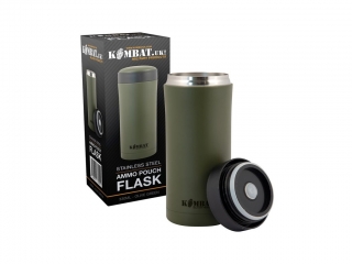 Termoska oliv z nerezové oceli s úložným prostorem ve víku Kombat 330ml