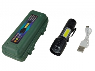 Svítilna kapesní LED ZOOM nabíjecí NAKIDA