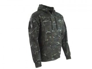 Taktická mikina s kapucí BTP Black MultiCam Velcro Kombat® Tactical