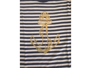 Námořnické tričko pánské KOTVA (zláta)